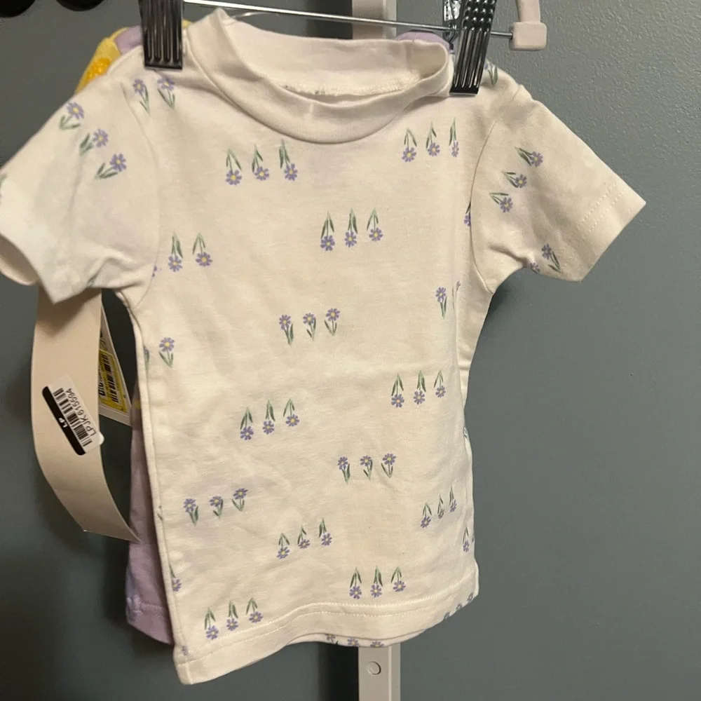 Carters Just One You Floral Print Set of 2 Pajama Tops NWT